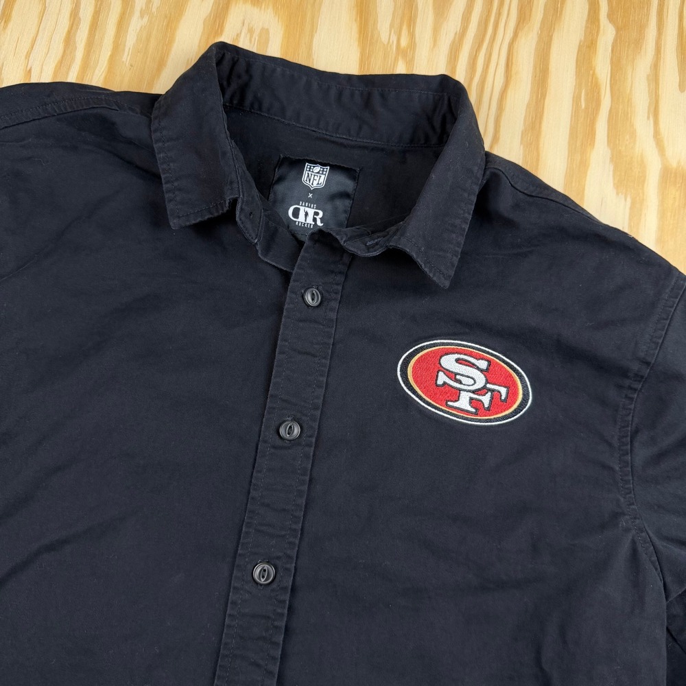 NFL Darius Rucker San Francisco 49ers Black Button Down Shirt Mens Medium